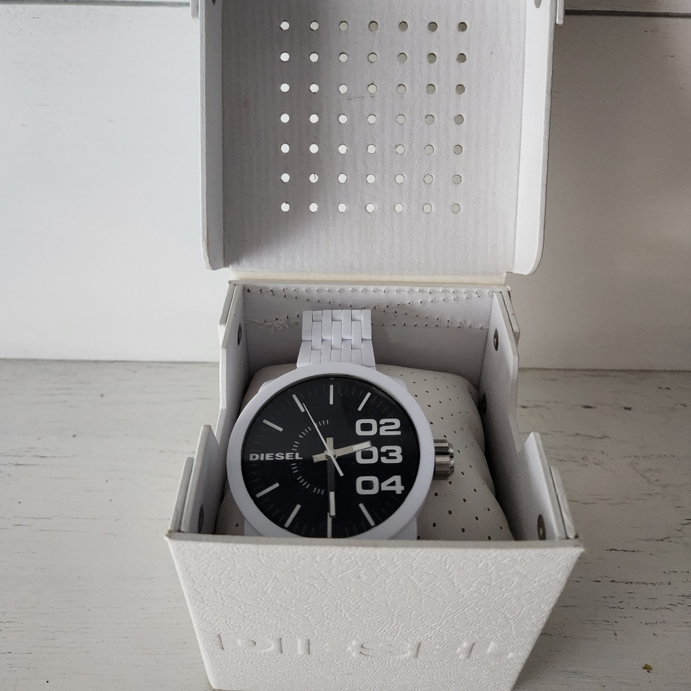 Diesel Men's White Plastic Watch